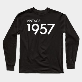 Vintage 1957 Gift 63rd Birthday Party Long Sleeve T-Shirt